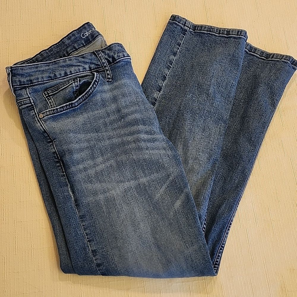Calvin Klein Jeans Women's Blue Slim Boyfriend Jeans Pants, Size 12
